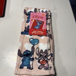 2 Pack Disney Stitch & Angel Hand Towels 15” X 25”